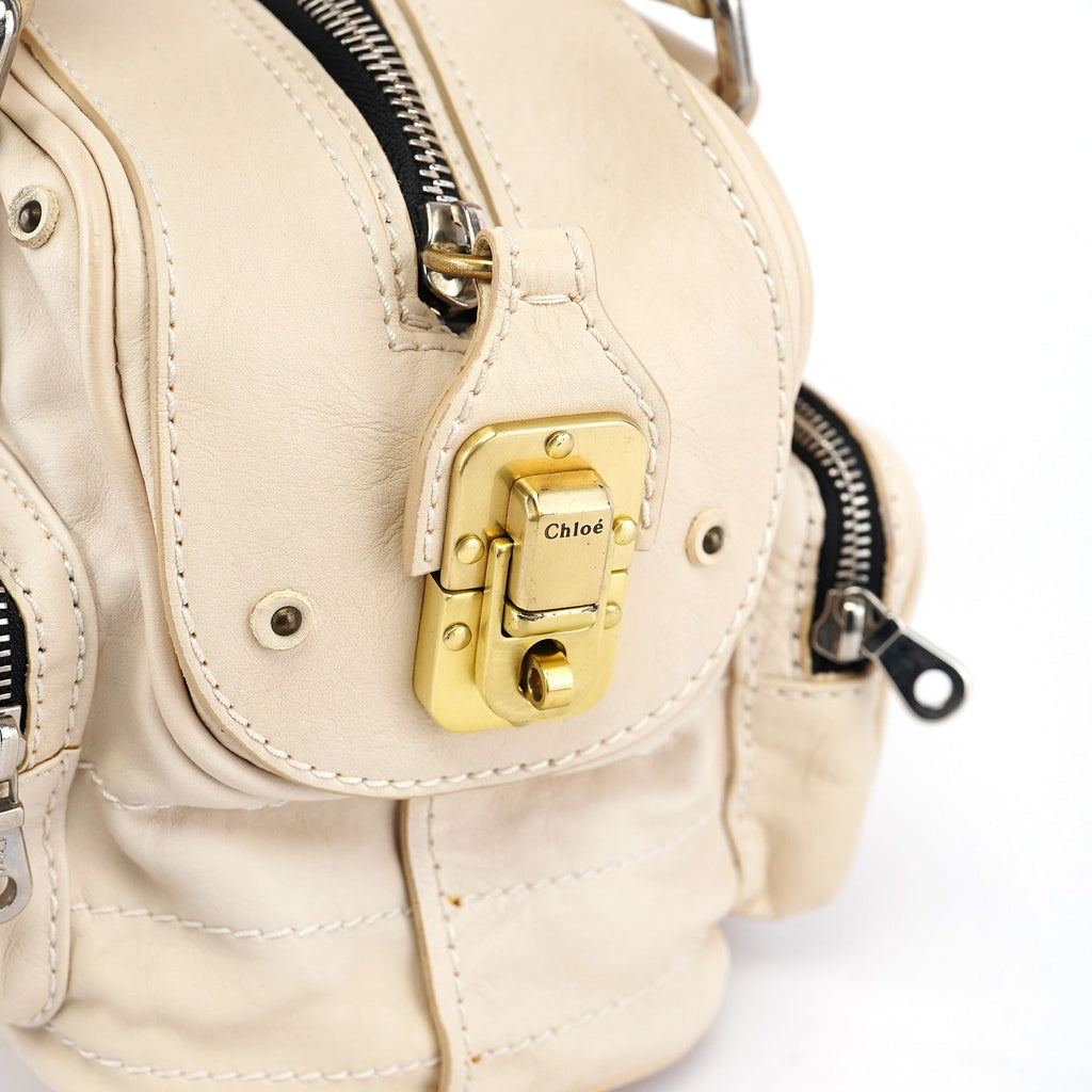 Off-White Leather Betty Tote Bag
