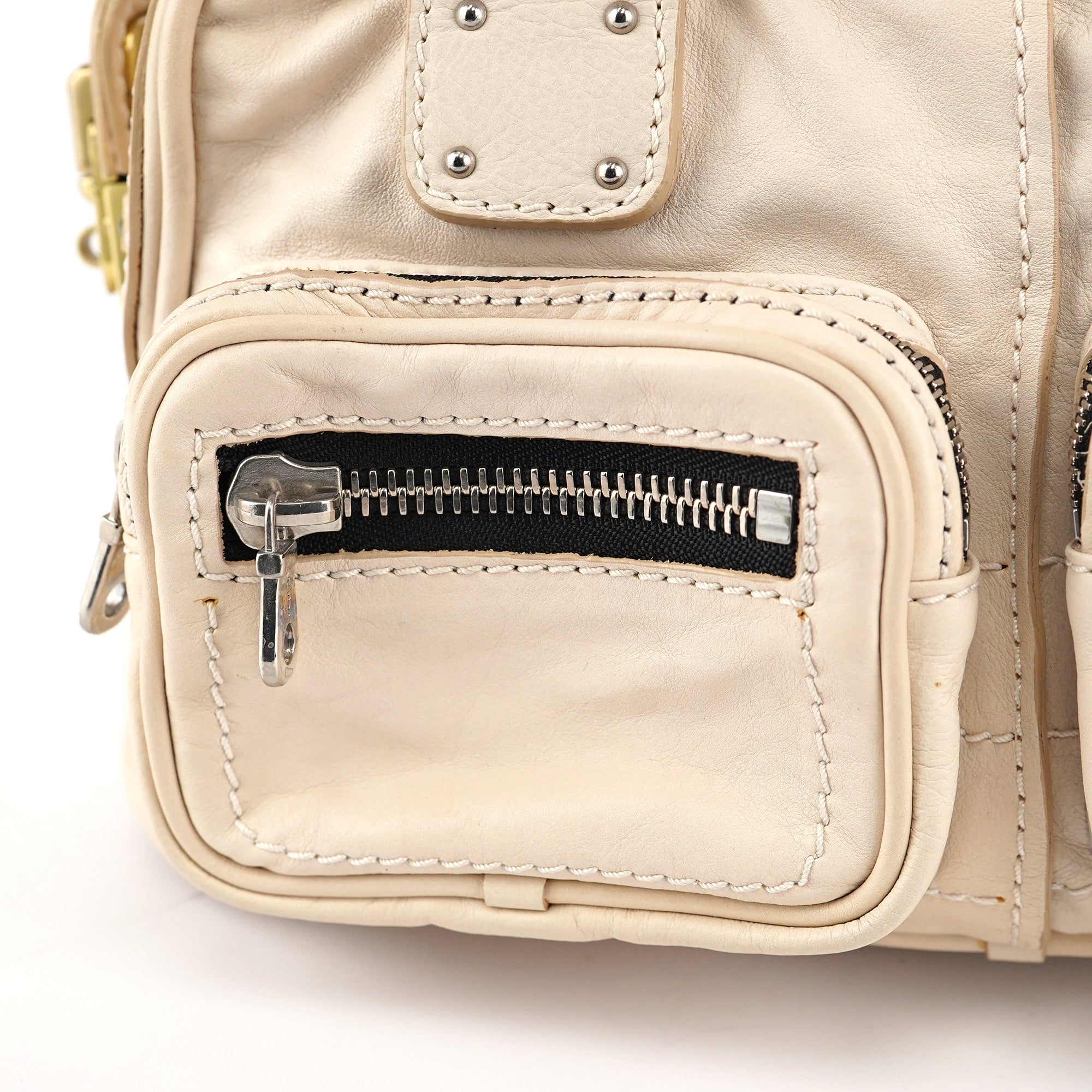 Off-White Leather Betty Tote Bag