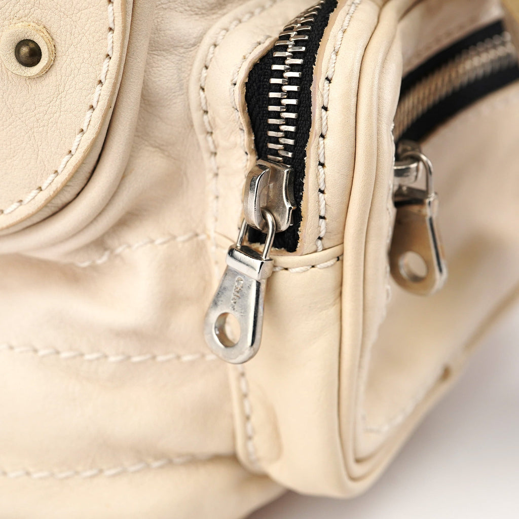 Off-White Leather Betty Tote Bag