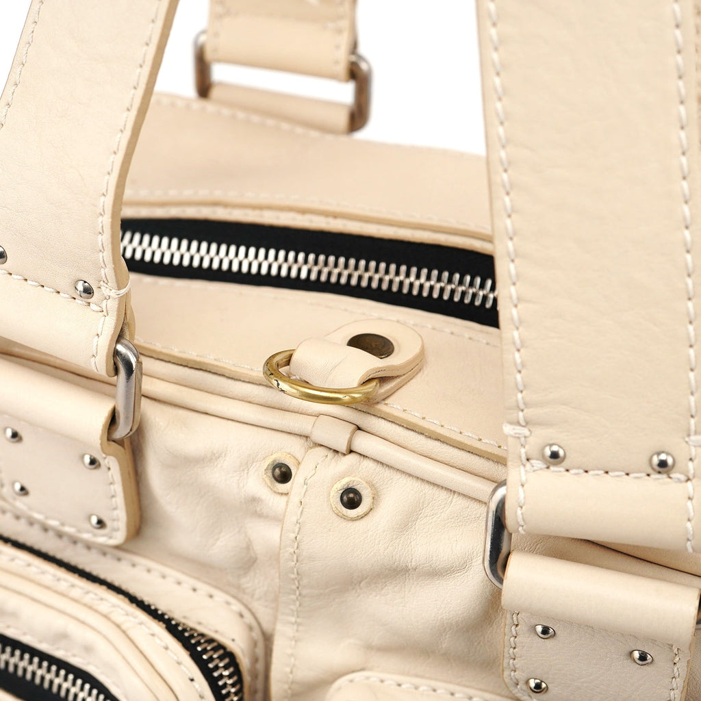 Off-White Leather Betty Tote Bag
