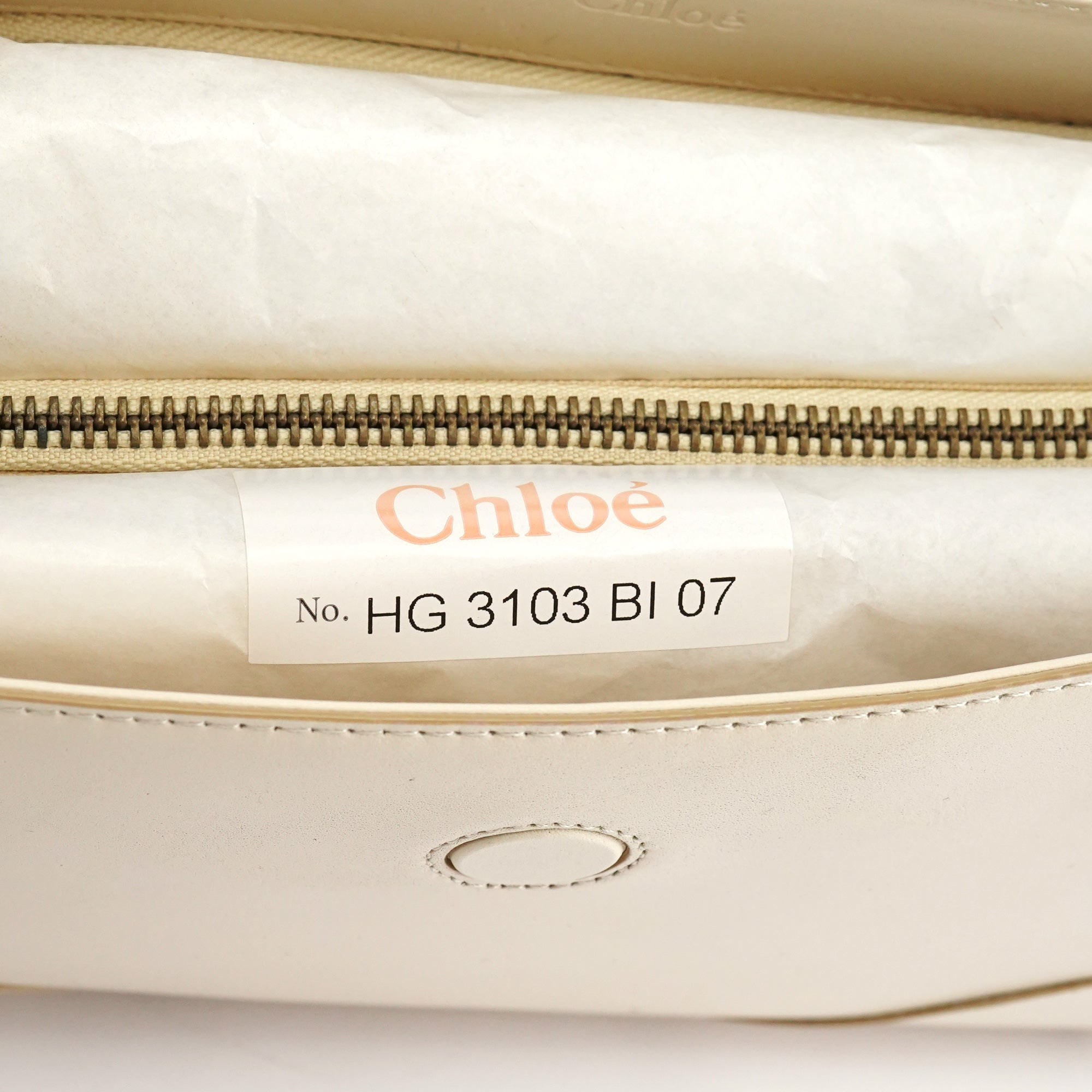 Off White Leather Flap Shoulder Bag