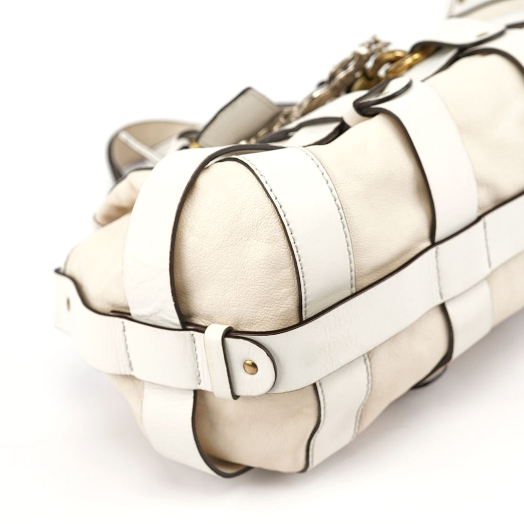 Off-White Leather Kerala Shoulder Bag