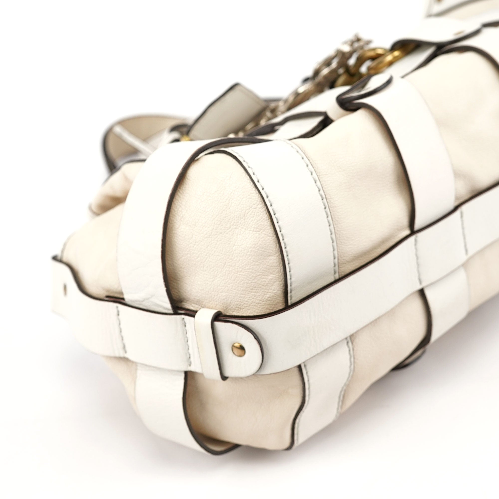 Off-White Leather Kerala Shoulder Bag