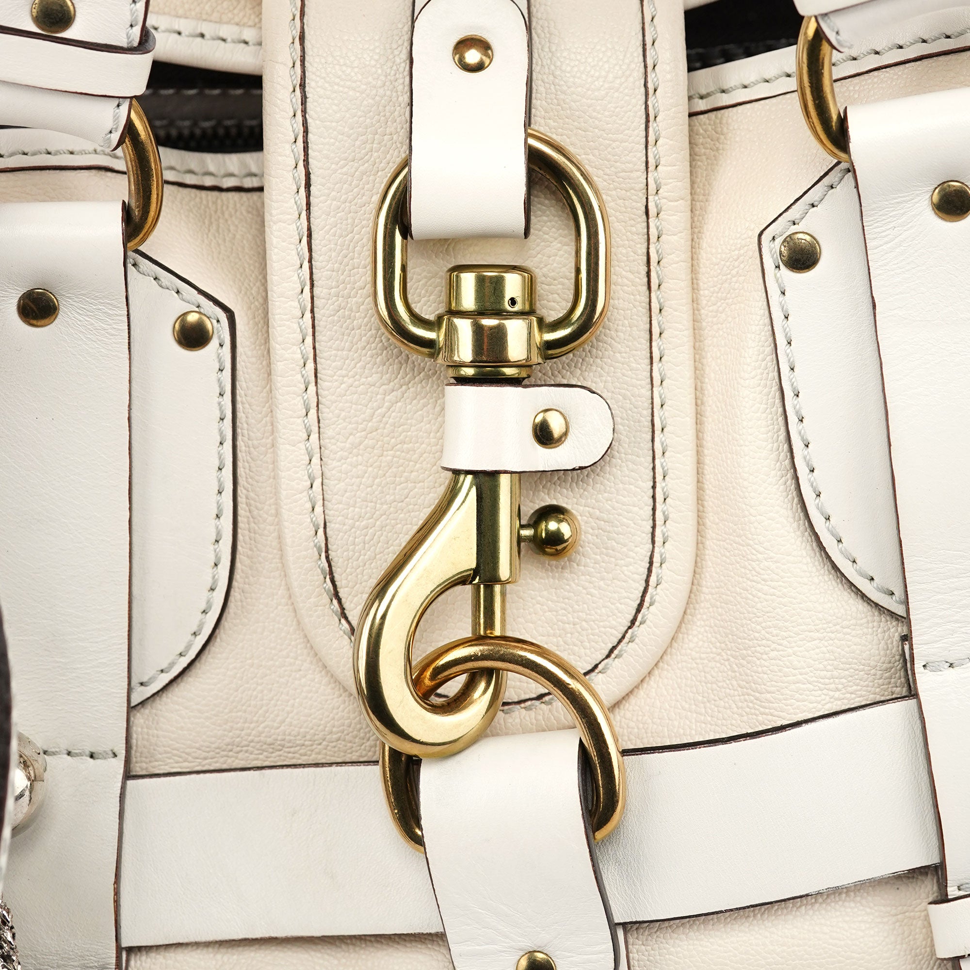 Off-White Leather Kerala Shoulder Bag