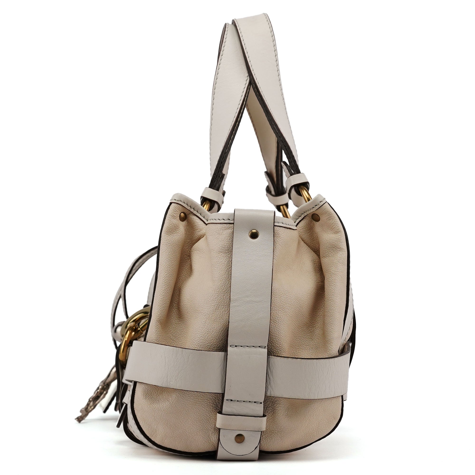 Off-White Leather Kerala Shoulder Bag