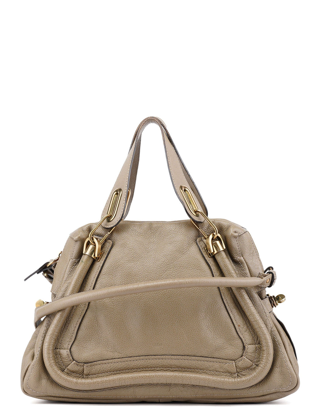 Olive Green Leather Paraty 2-Way Shoulder Bag