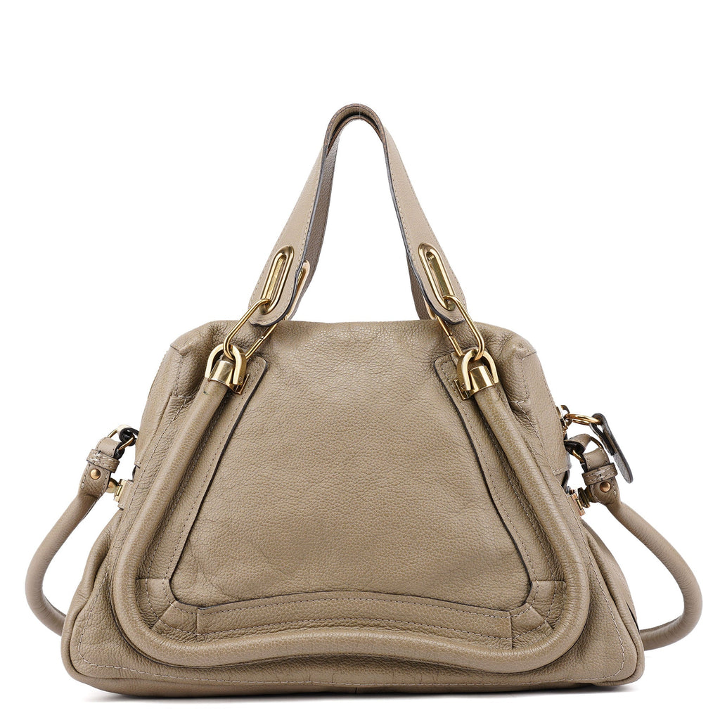 Olive Green Leather Paraty 2-Way Shoulder Bag