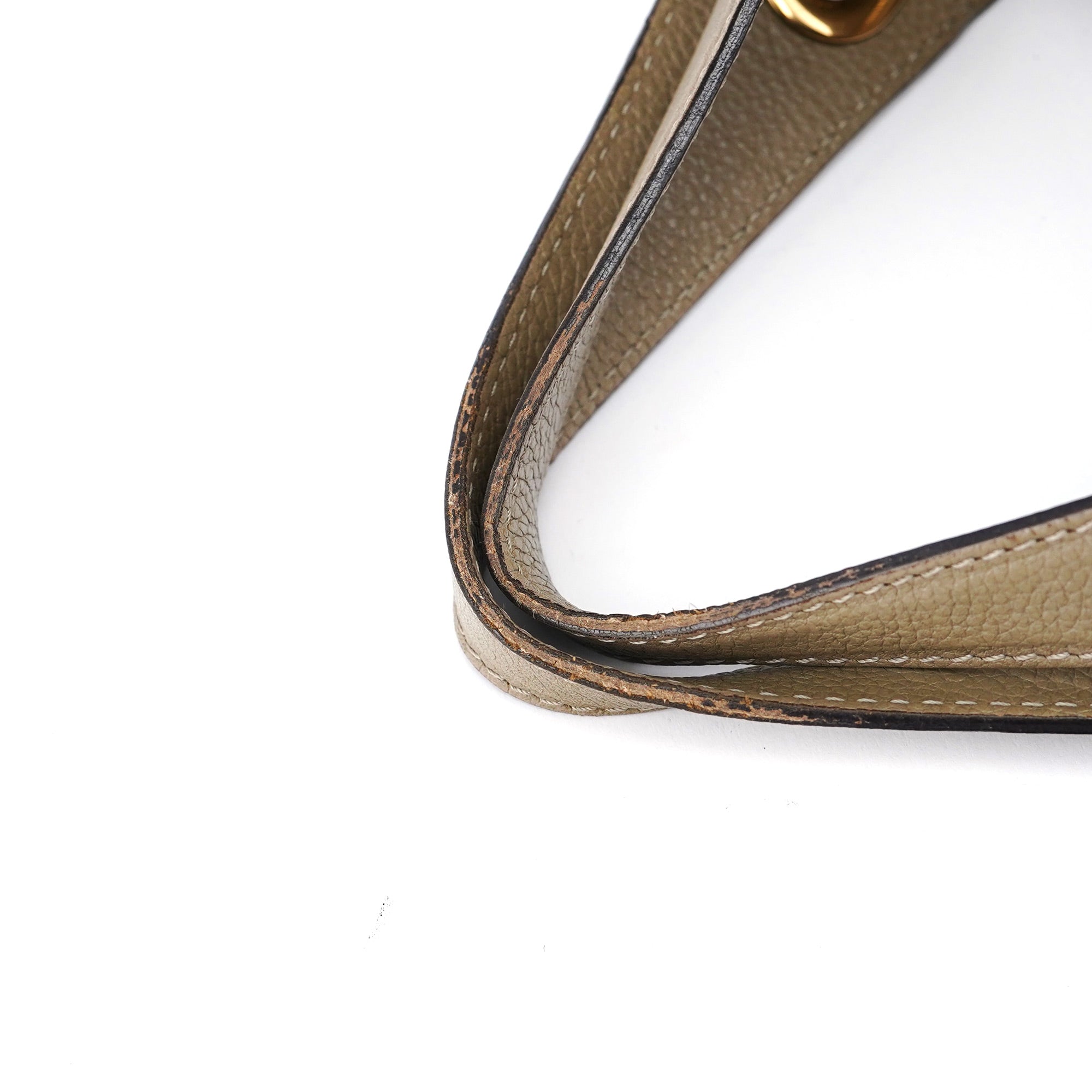Olive Green Leather Paraty 2-Way Shoulder Bag