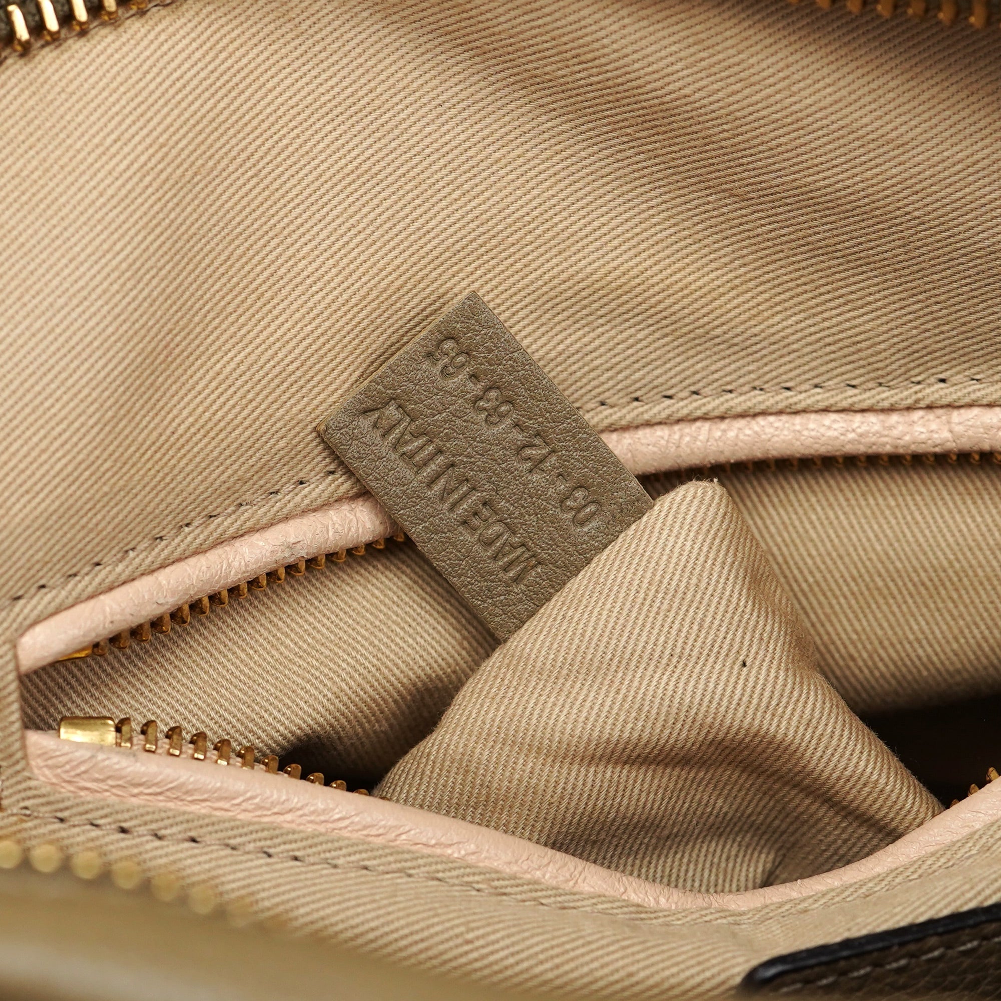 Olive Green Leather Paraty 2-Way Shoulder Bag