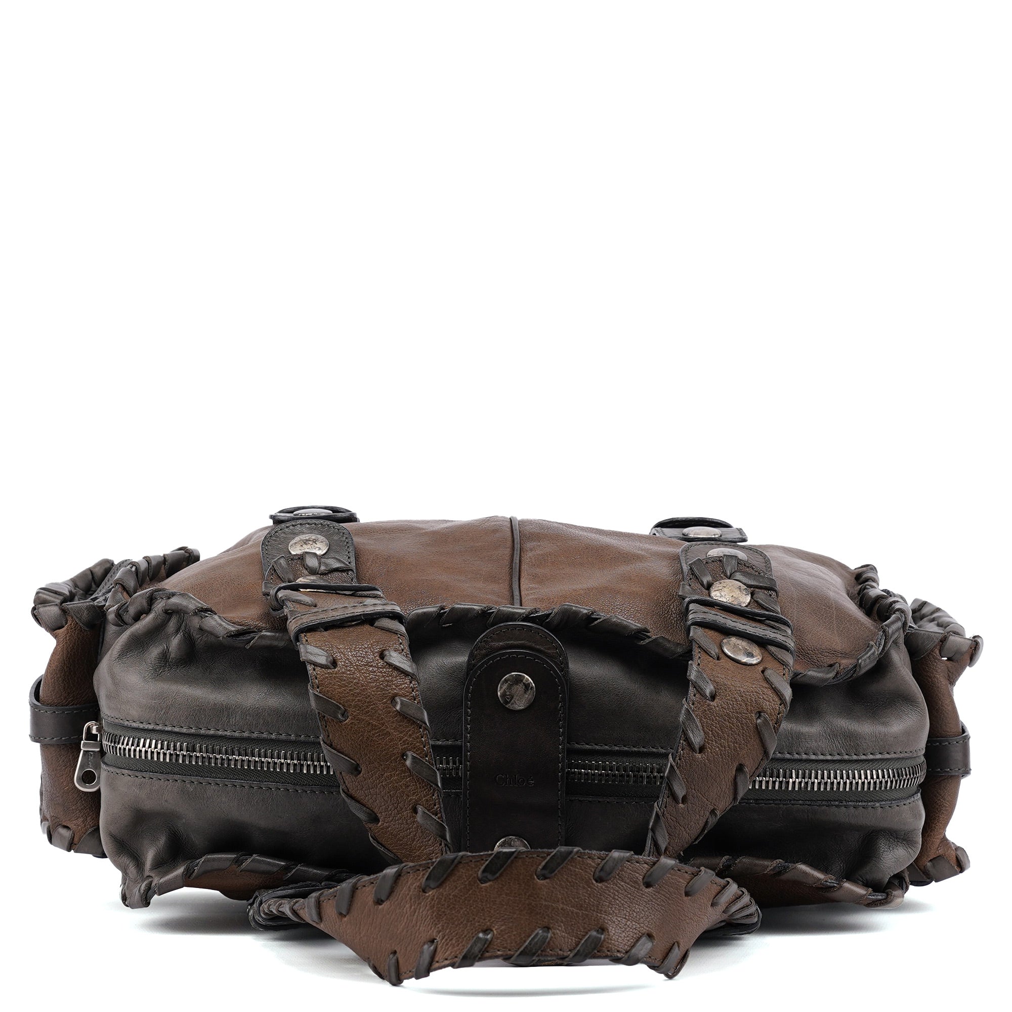 Olive Green Leather Silverado Shoulder Bag