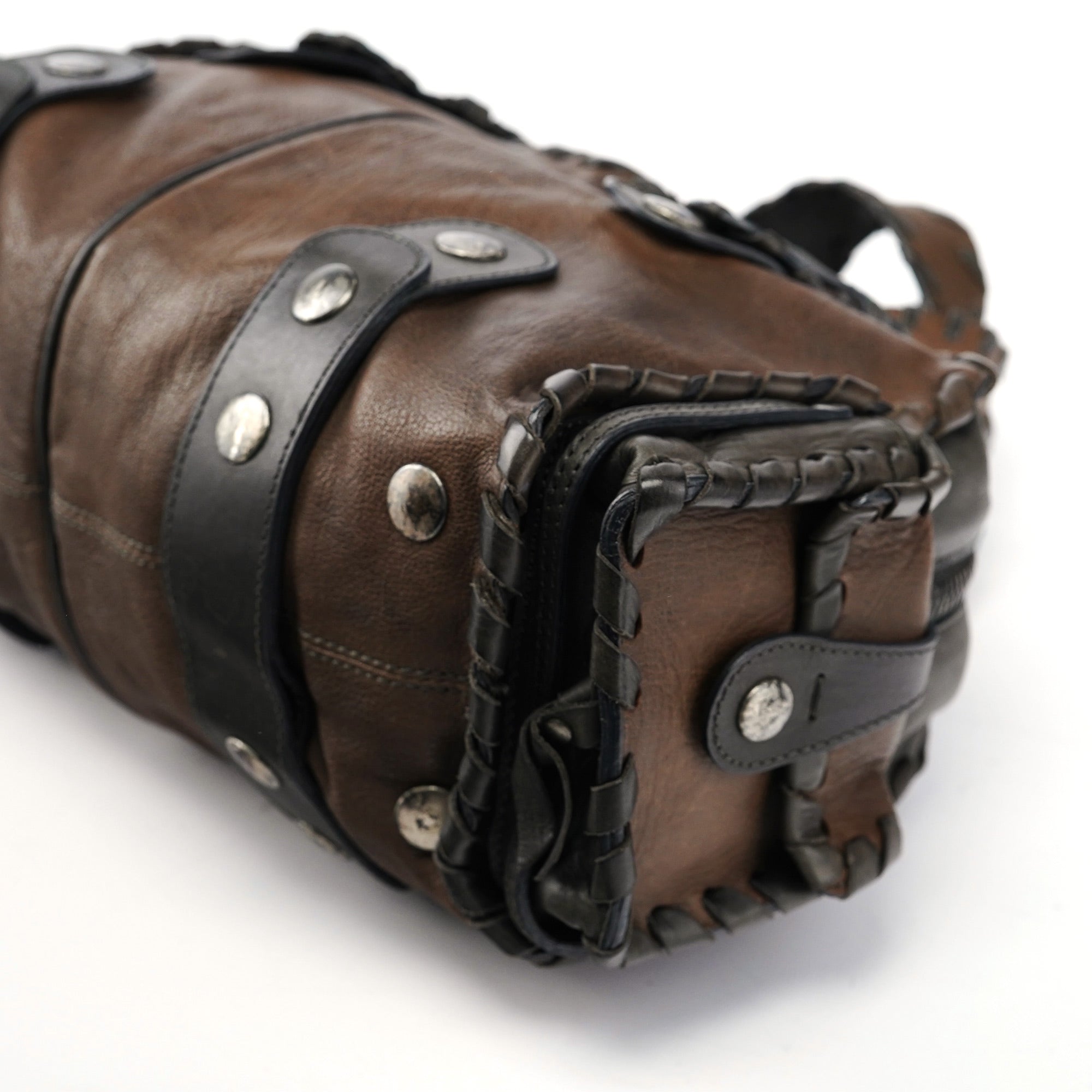 Olive Green Leather Silverado Shoulder Bag