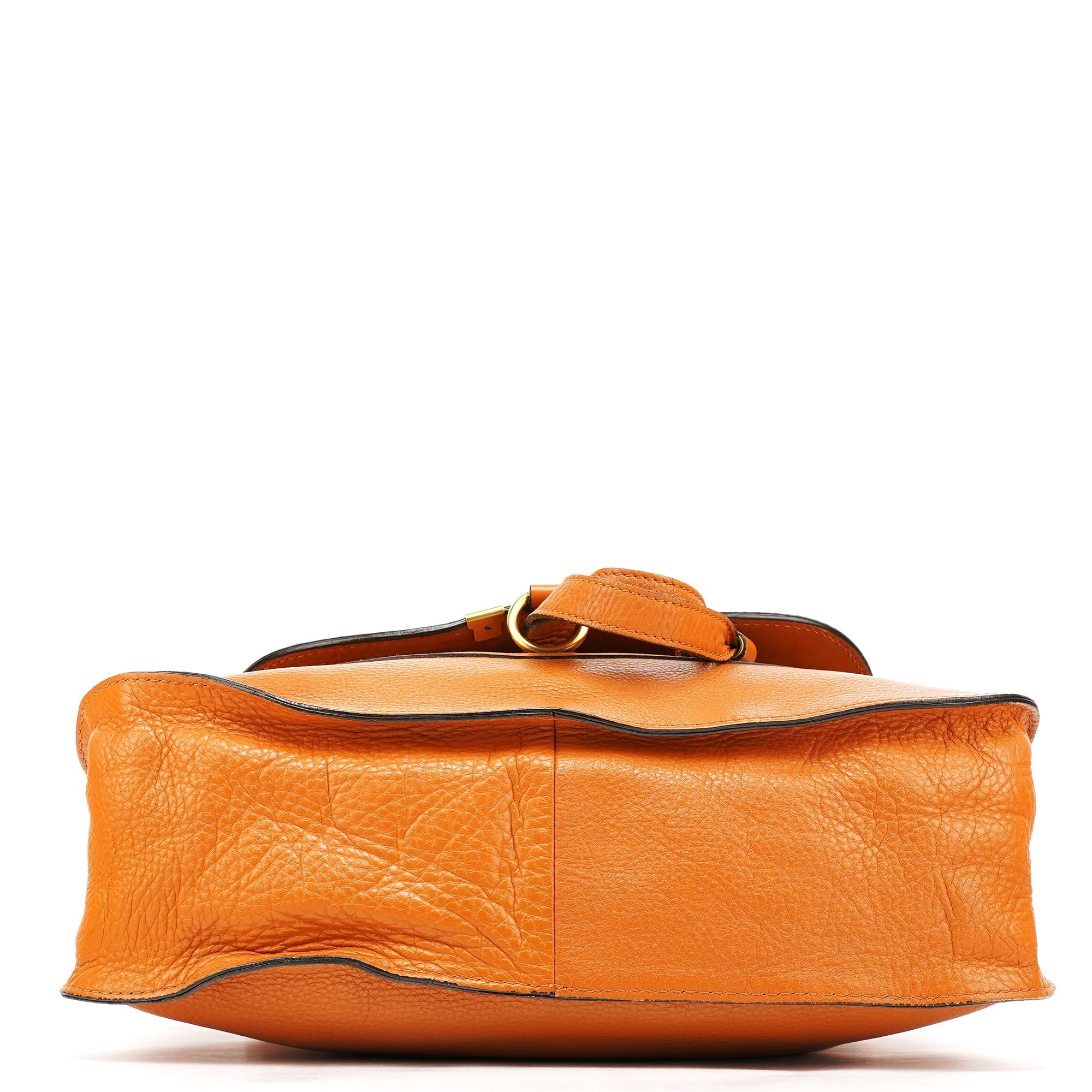 Orange Leather Marcie 2-Way Bag