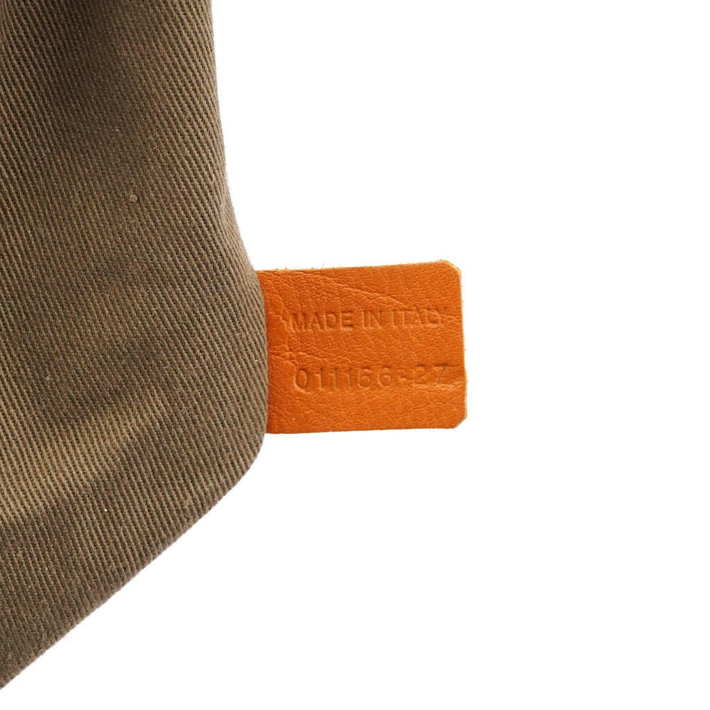 Orange Leather Marcie 2-Way Bag