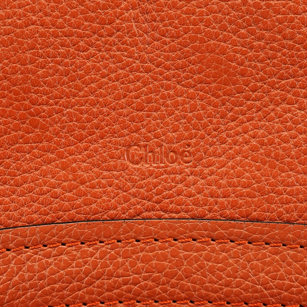 Orange Leather Paraty 2-Way Bag