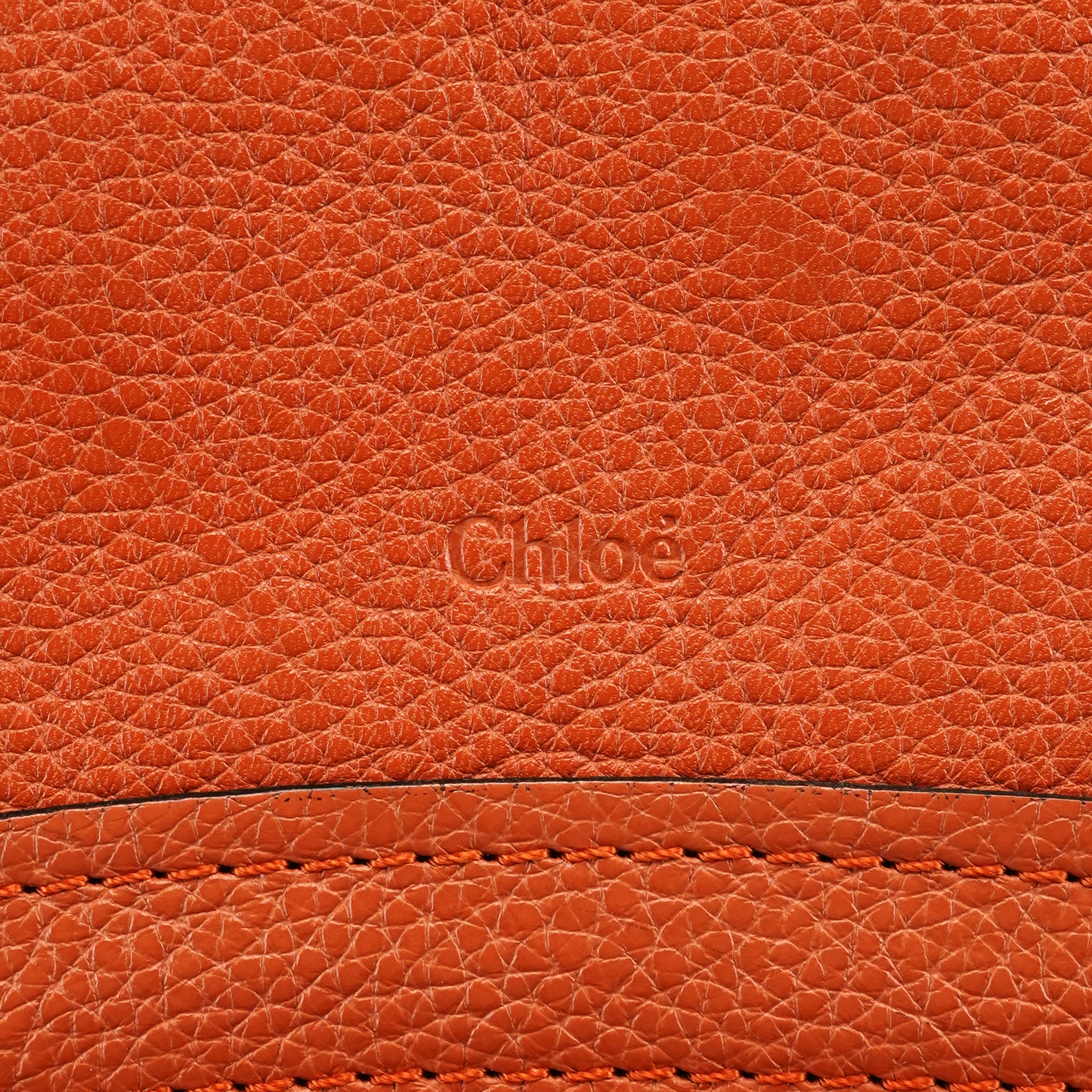 Orange Leather Paraty 2-Way Bag