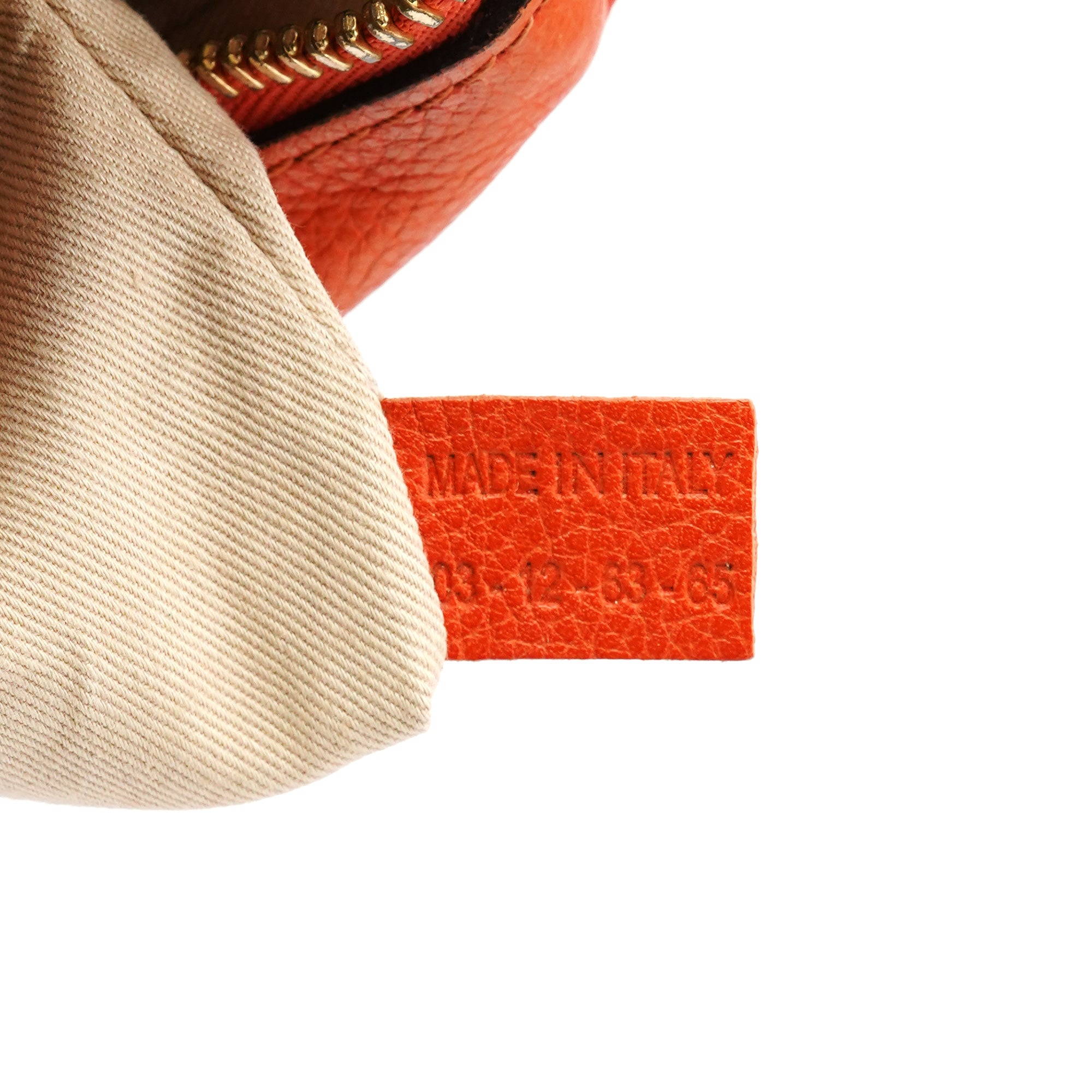 Orange Leather Paraty 2-Way Bag