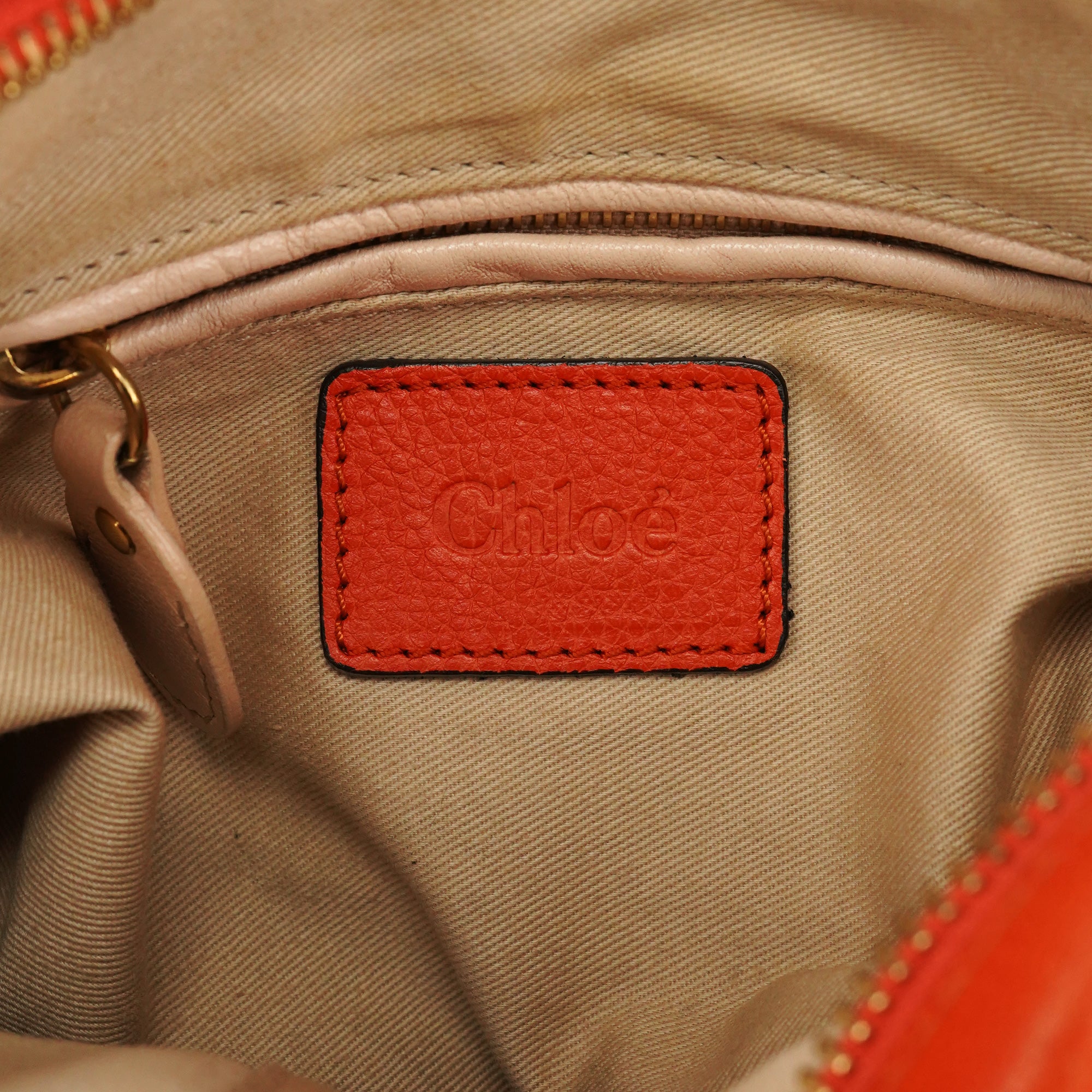 Orange Leather Paraty 2-Way Bag