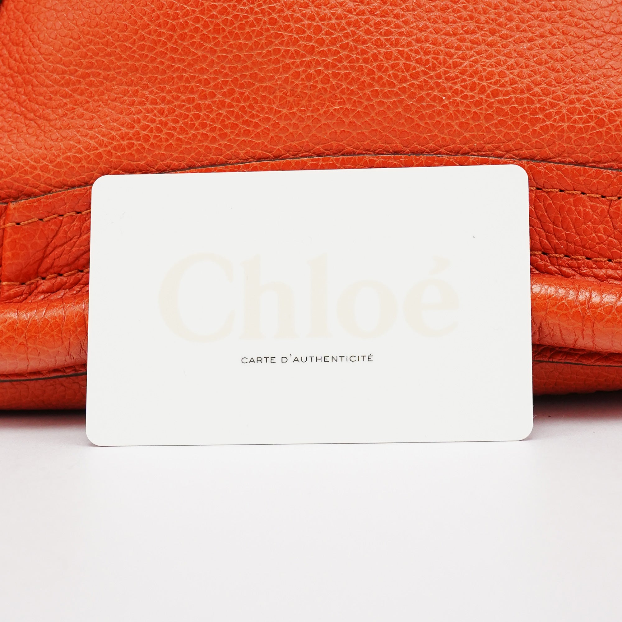 Orange Leather Paraty 2-Way Bag