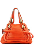Orange Leather Paraty 2-Way Bag