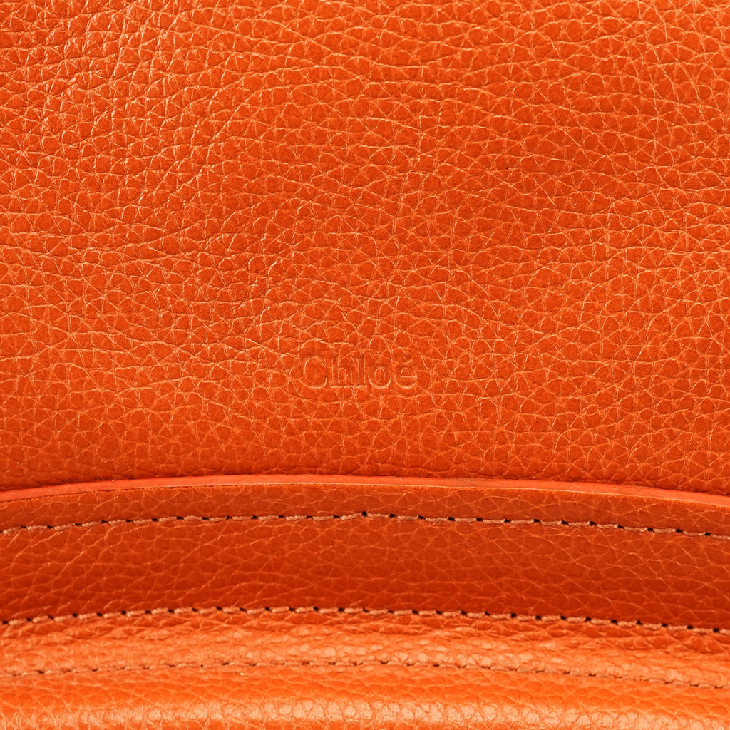 Orange Leather Paraty 2-Way Bag