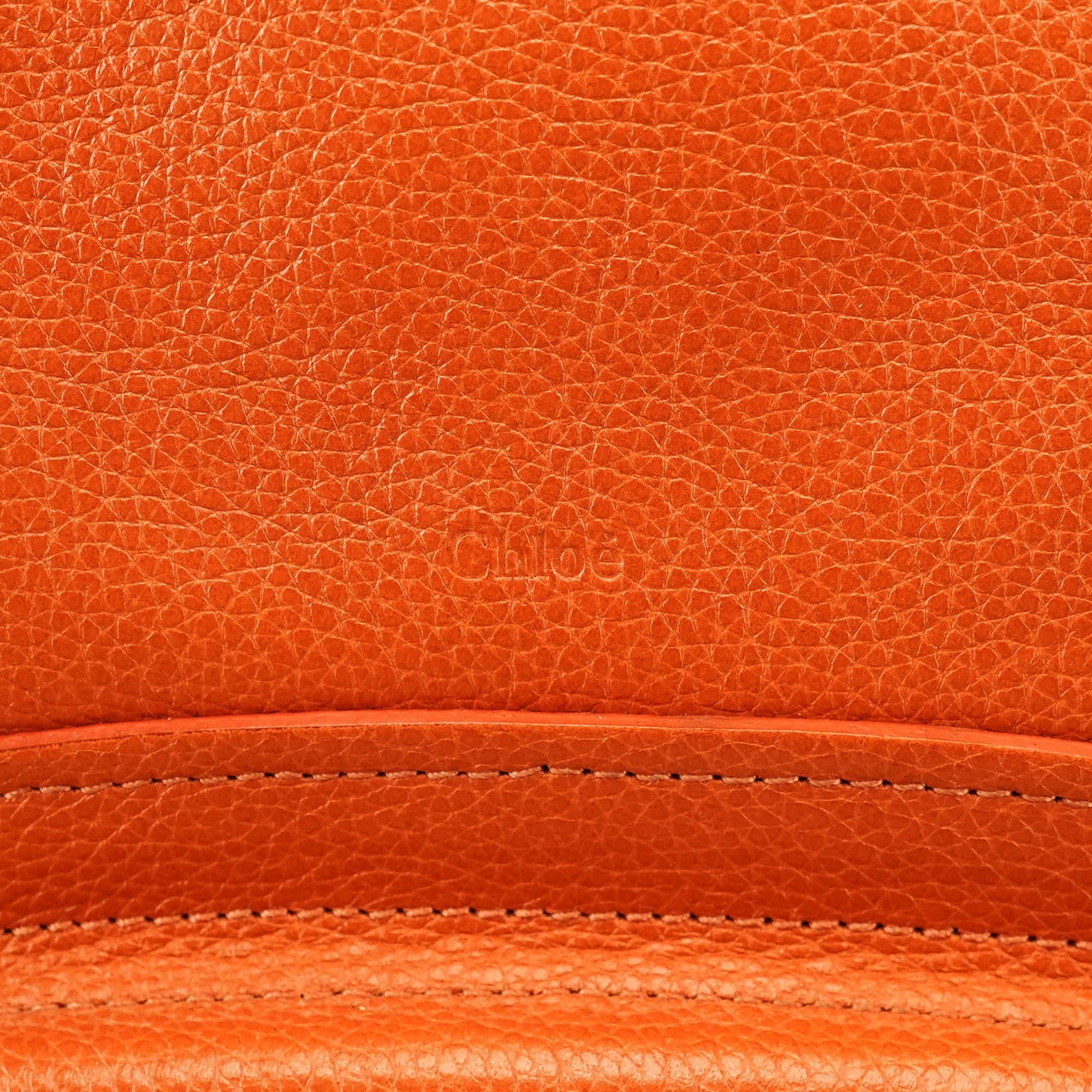 Orange Leather Paraty 2-Way Bag