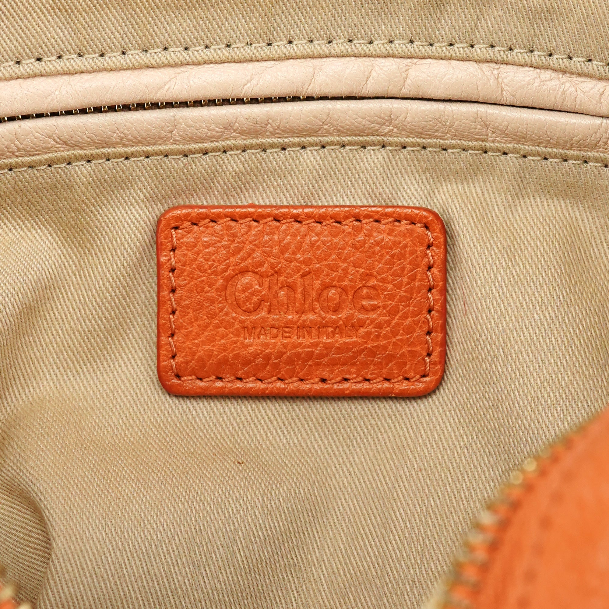 Orange Leather Paraty 2-Way Bag