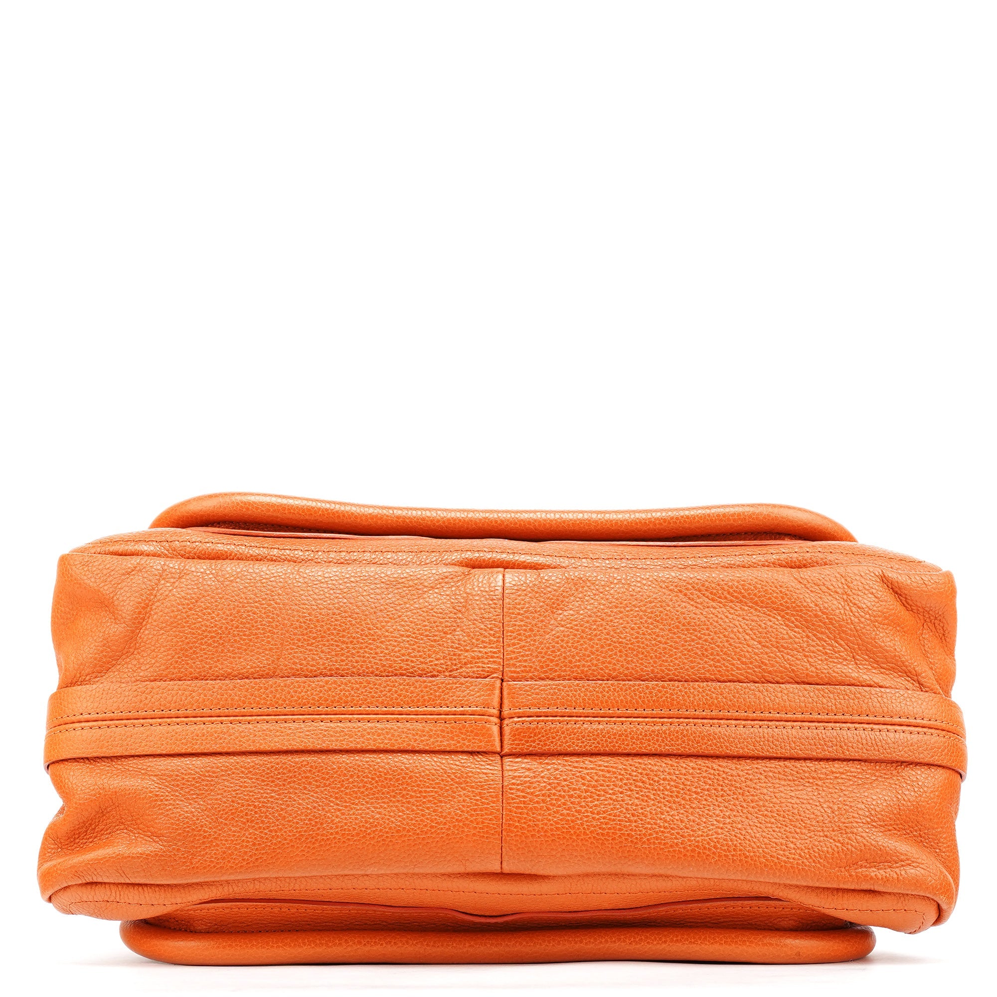 Orange Leather Paraty 2-Way Bag