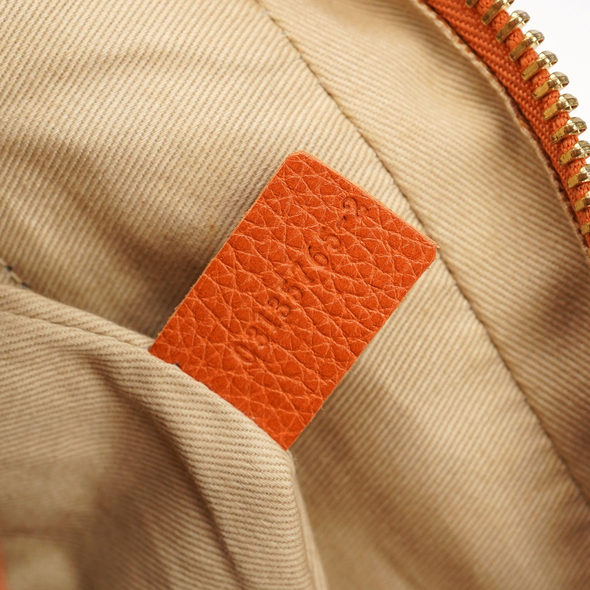 Orange Leather Paraty 2-Way Shoulder Bag