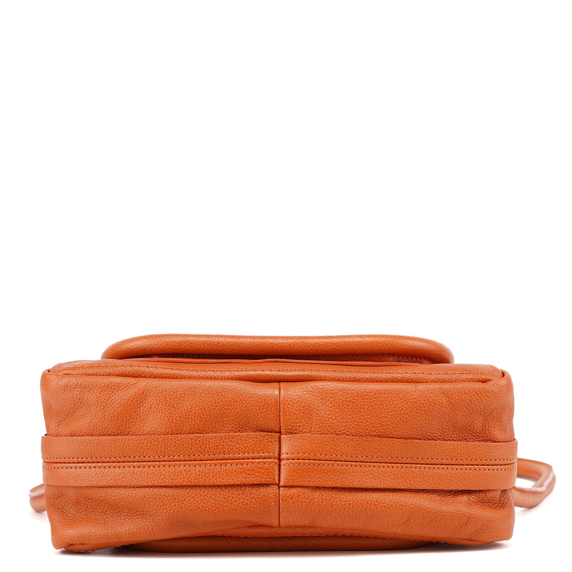 Orange Leather Paraty 2-Way Shoulder Bag