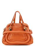 Orange Leather Paraty 2-Way Shoulder Bag