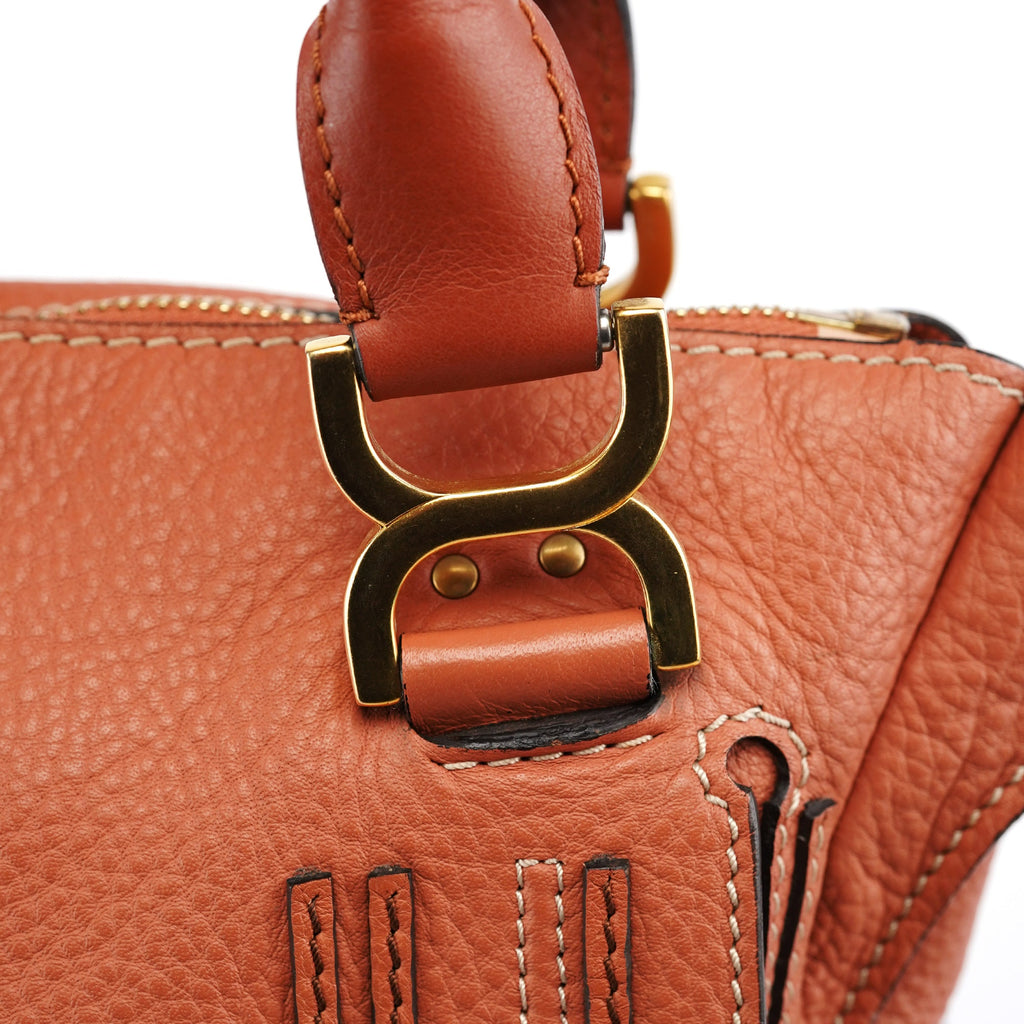 Pale Orange Leather Marcie Shoulder Bag