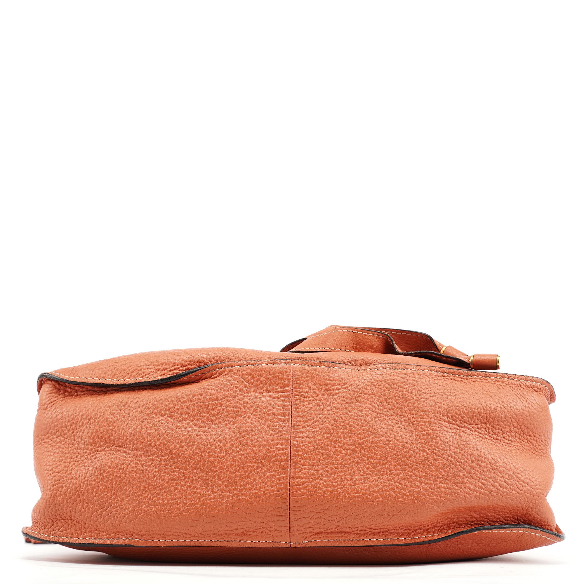 Pale Orange Leather Marcie Shoulder Bag