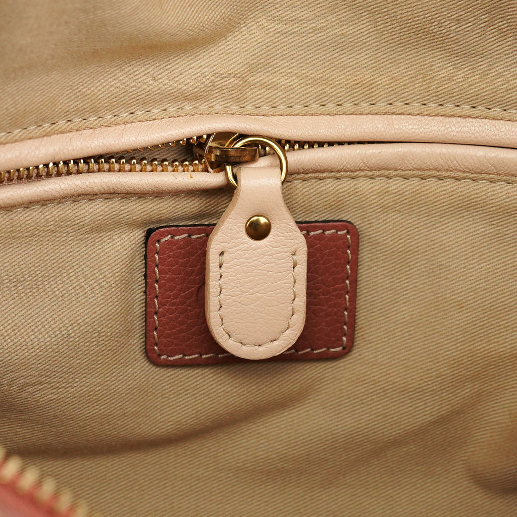 Pale Pink Leather Paraty 2-Way Bag