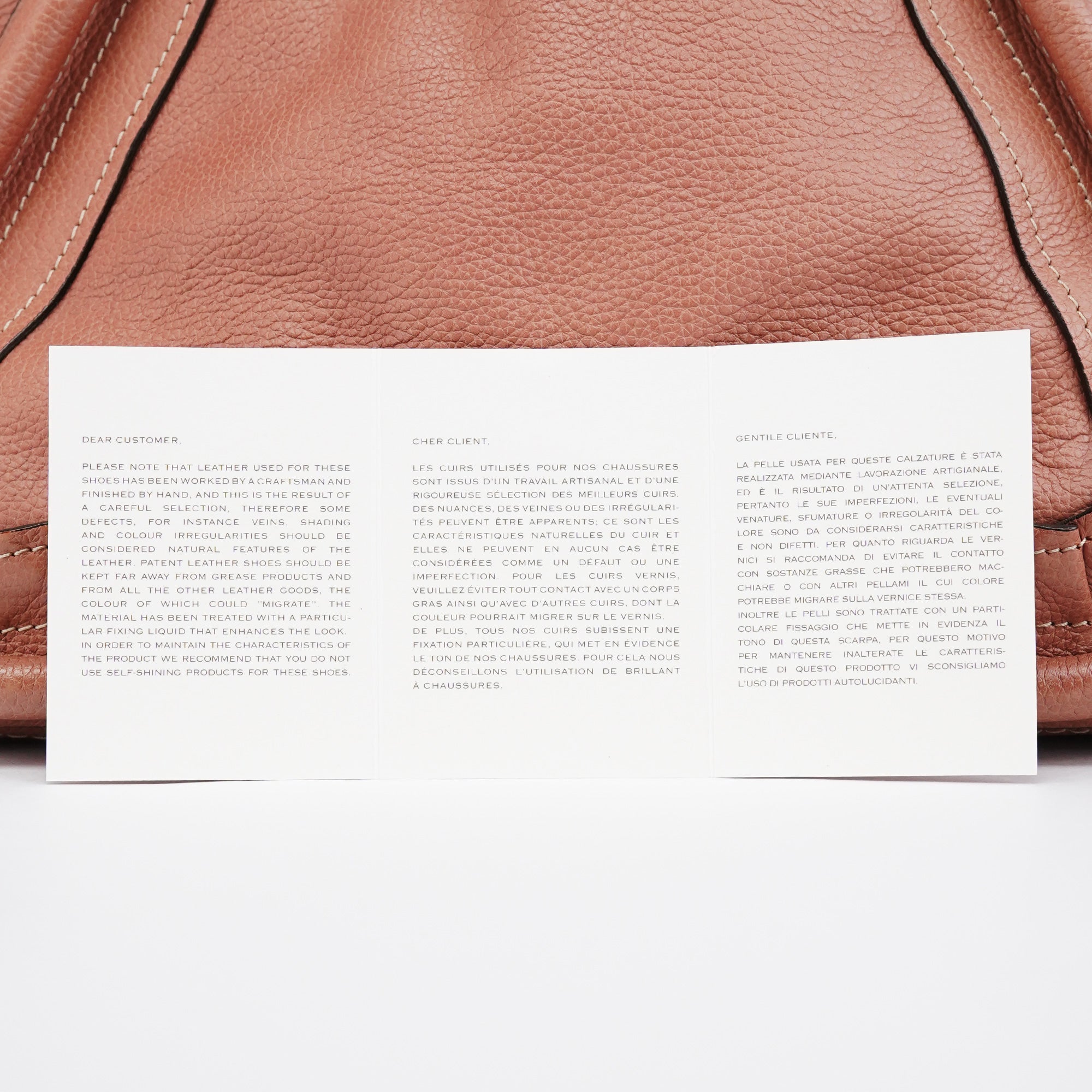 Pale Pink Leather Paraty 2-Way Bag