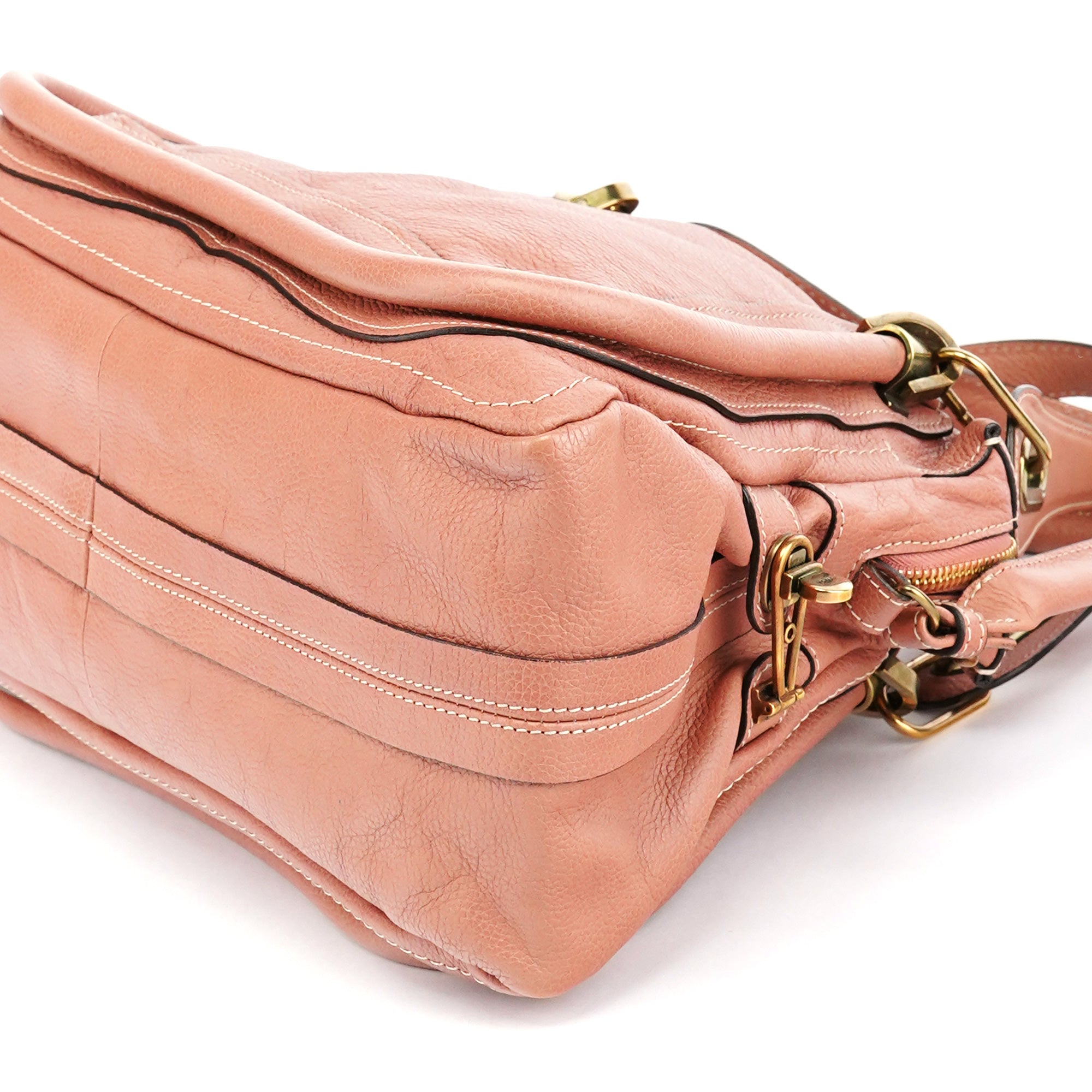 Pale Pink Leather Paraty 2-Way Bag