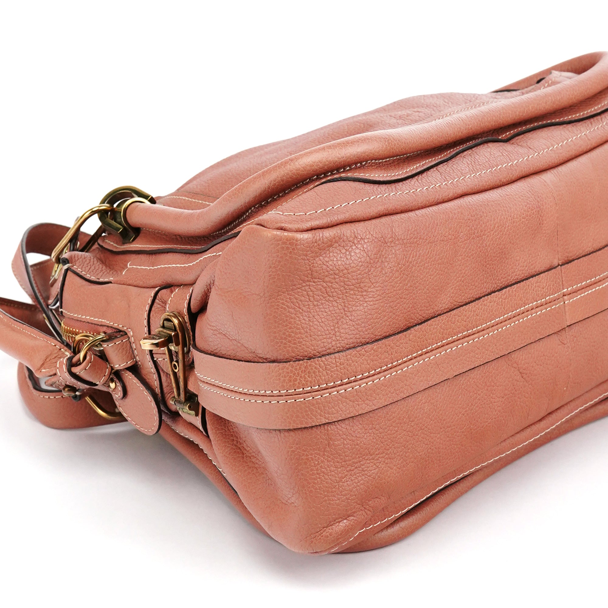 Pale Pink Leather Paraty 2-Way Bag
