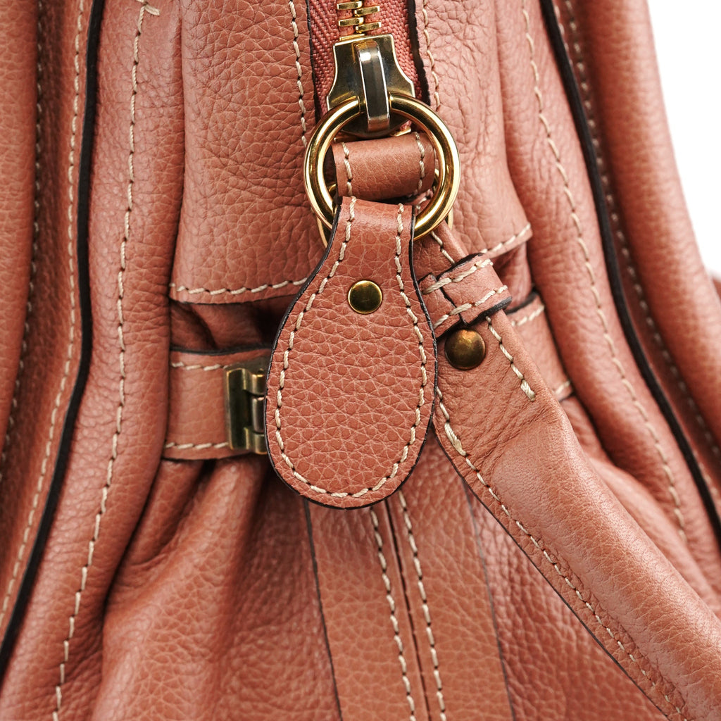 Pale Pink Leather Paraty 2-Way Bag