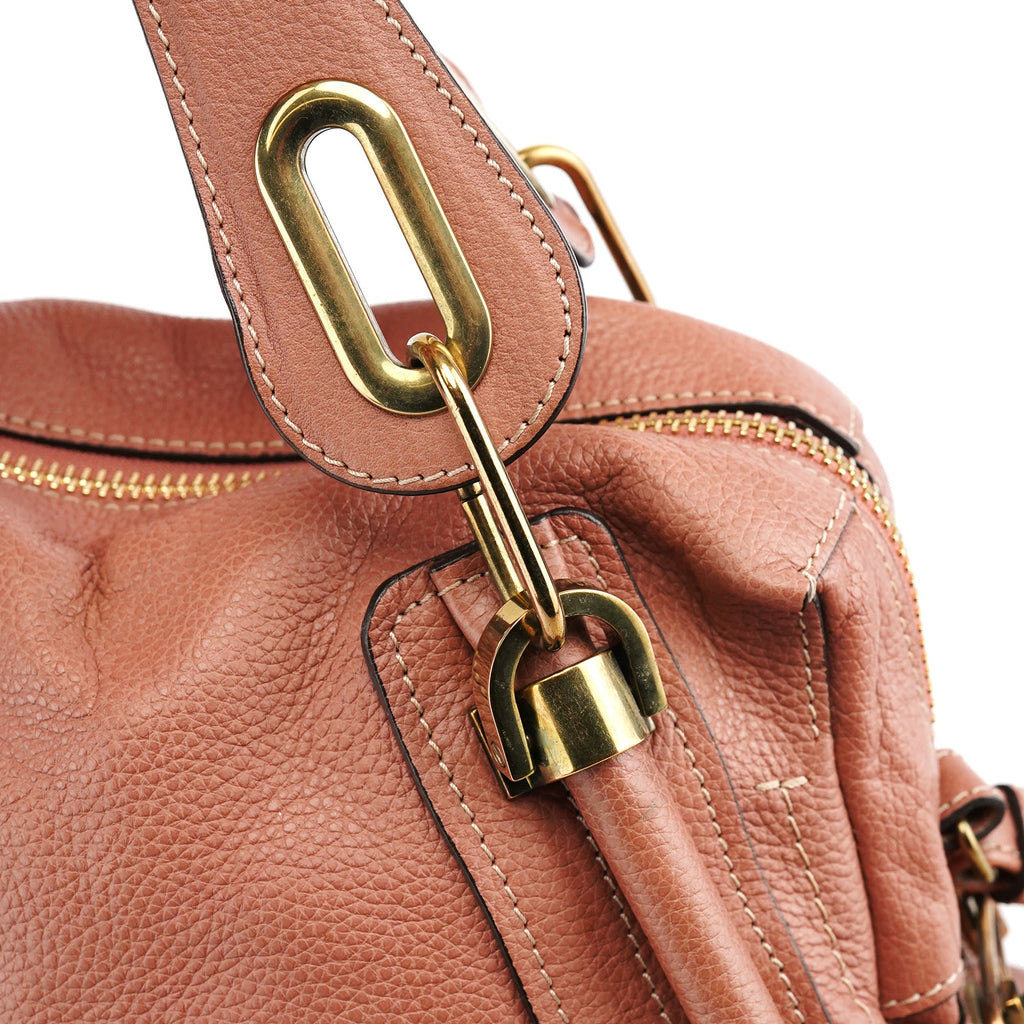 Pale Pink Leather Paraty 2-Way Bag