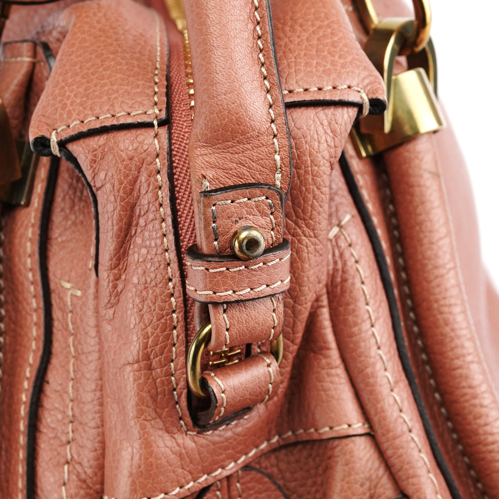 Pale Pink Leather Paraty 2-Way Bag
