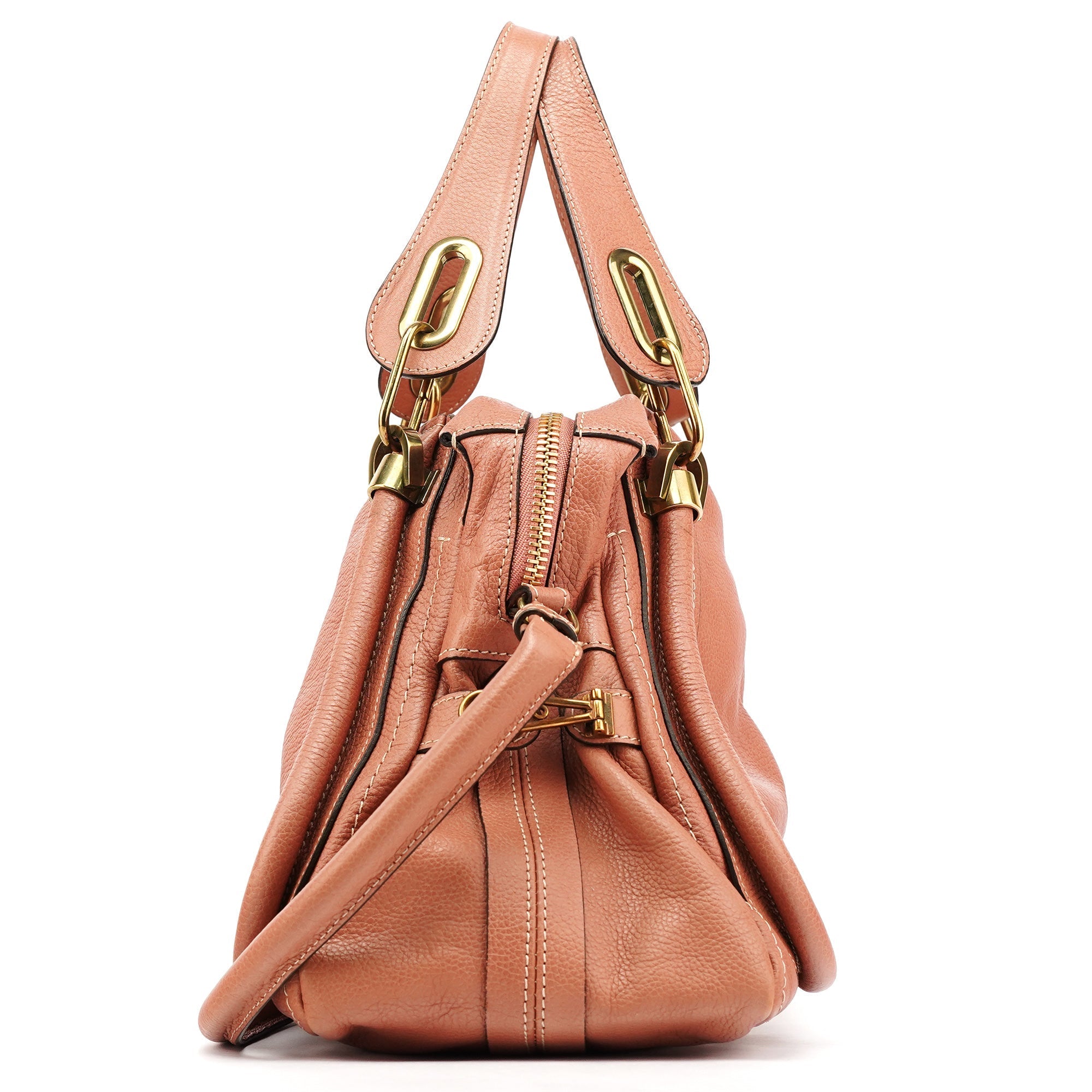 Pale Pink Leather Paraty 2-Way Bag