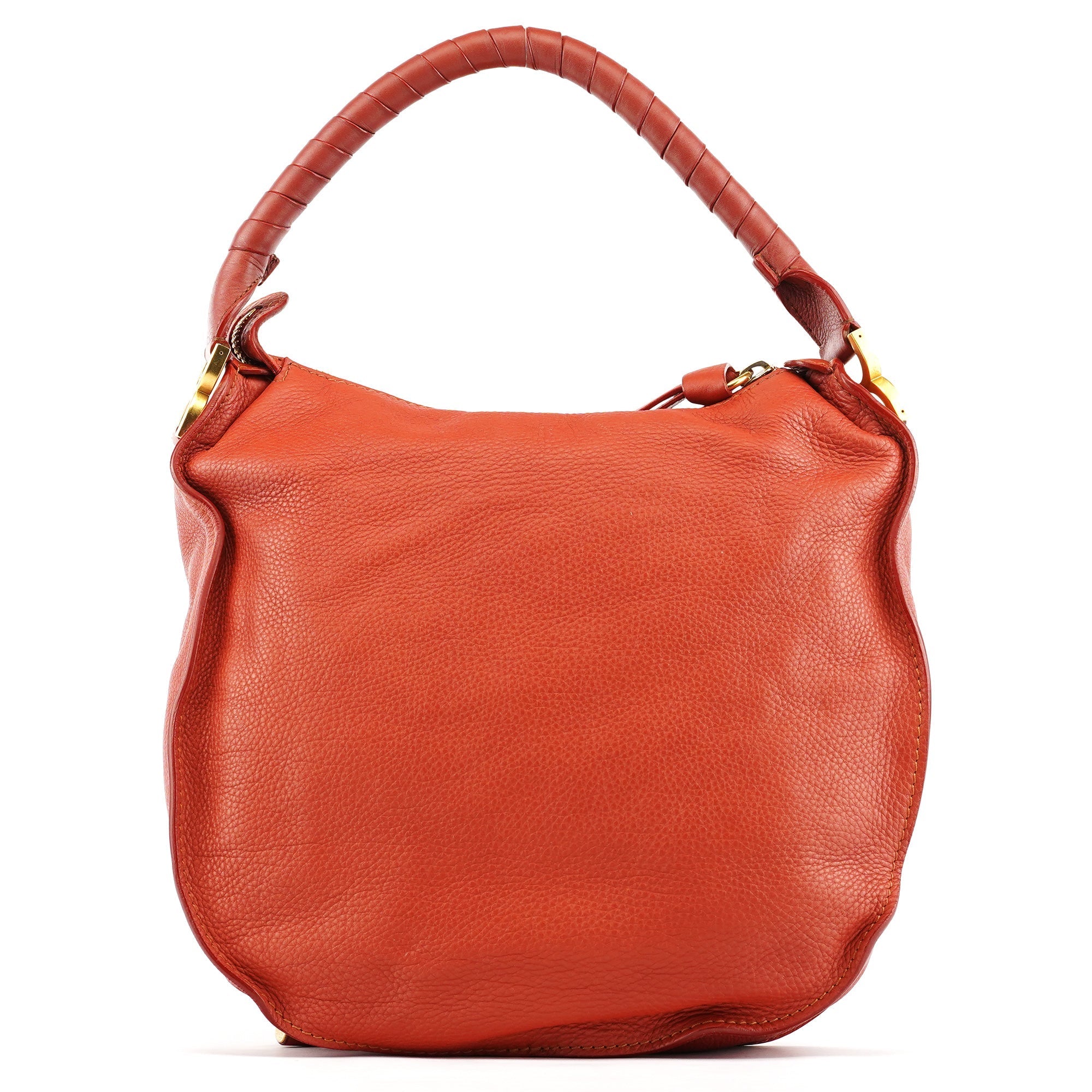 Pale Red Leather Marcie Shoulder Bag