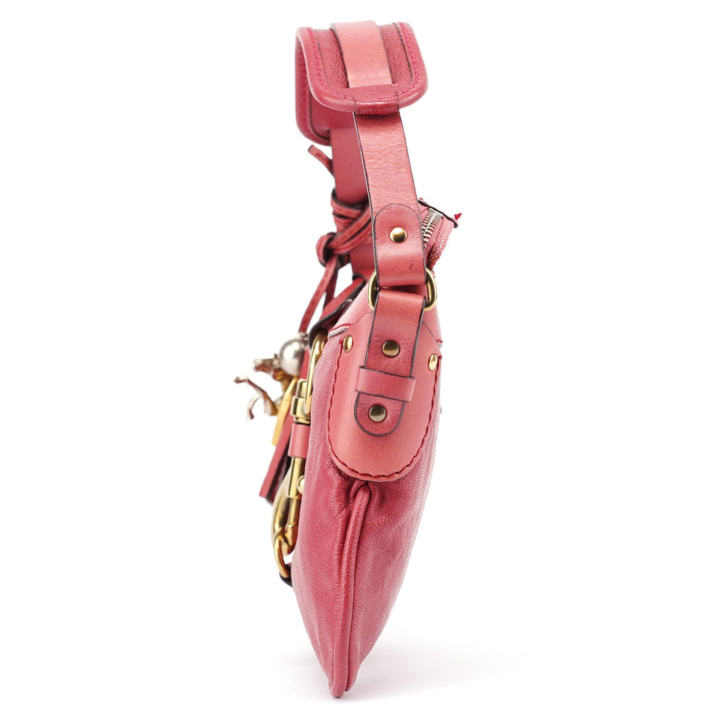 Pink Lambskin Kerala Shoulder Bag