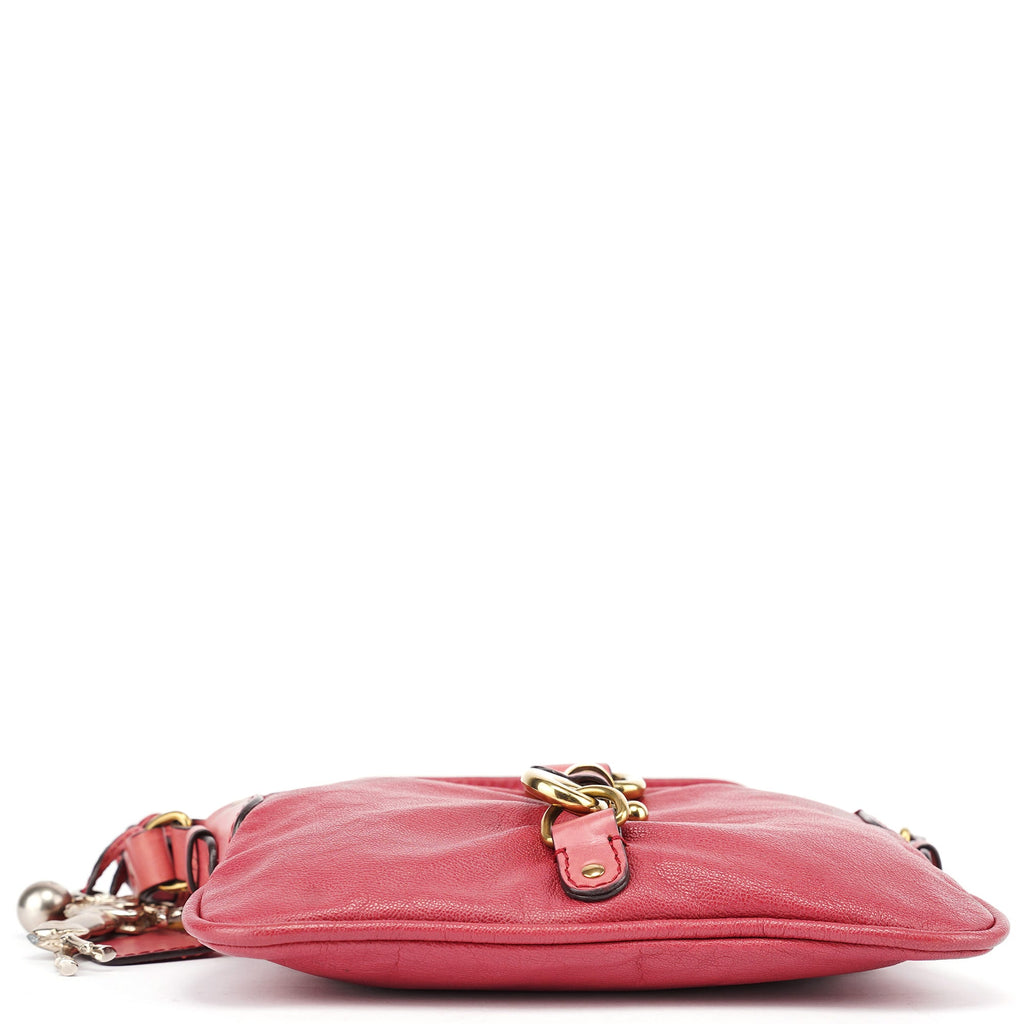 Pink Lambskin Kerala Shoulder Bag