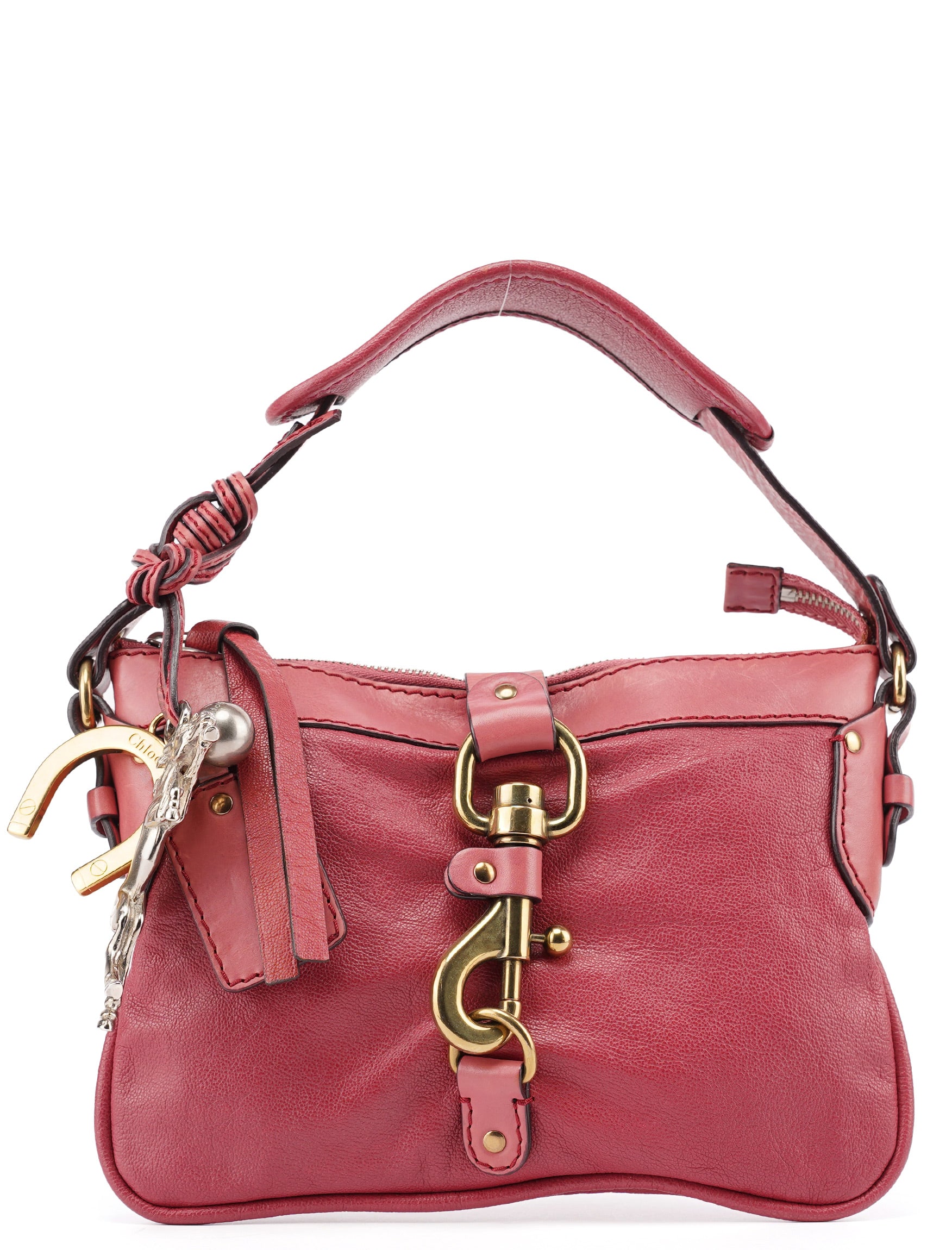 Pink Lambskin Kerala Shoulder Bag