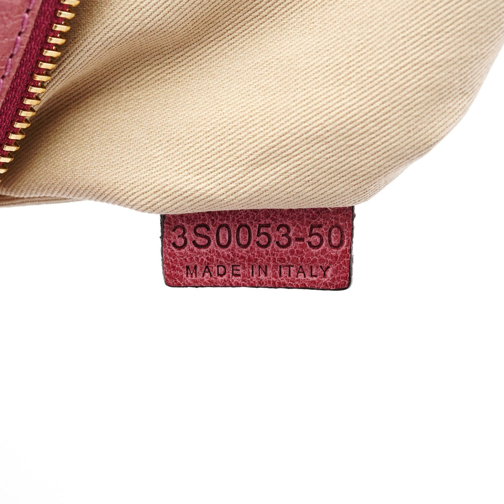 Pink Leather Héloise Hobo Shoulder Bag