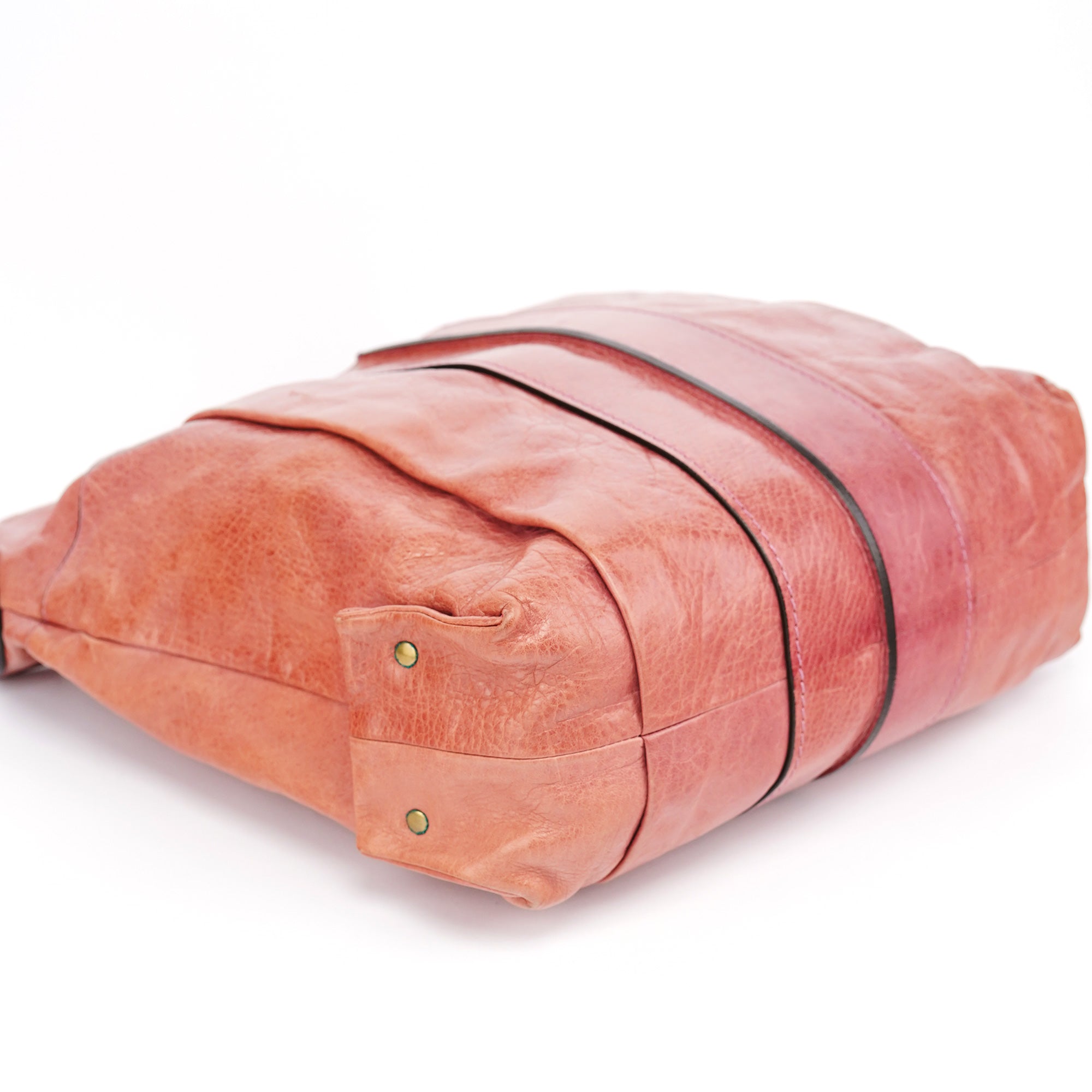 Pink Leather Héloise Hobo Shoulder Bag