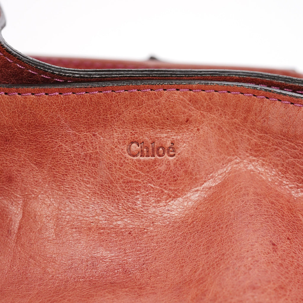 Pink Leather Héloise Hobo Shoulder Bag