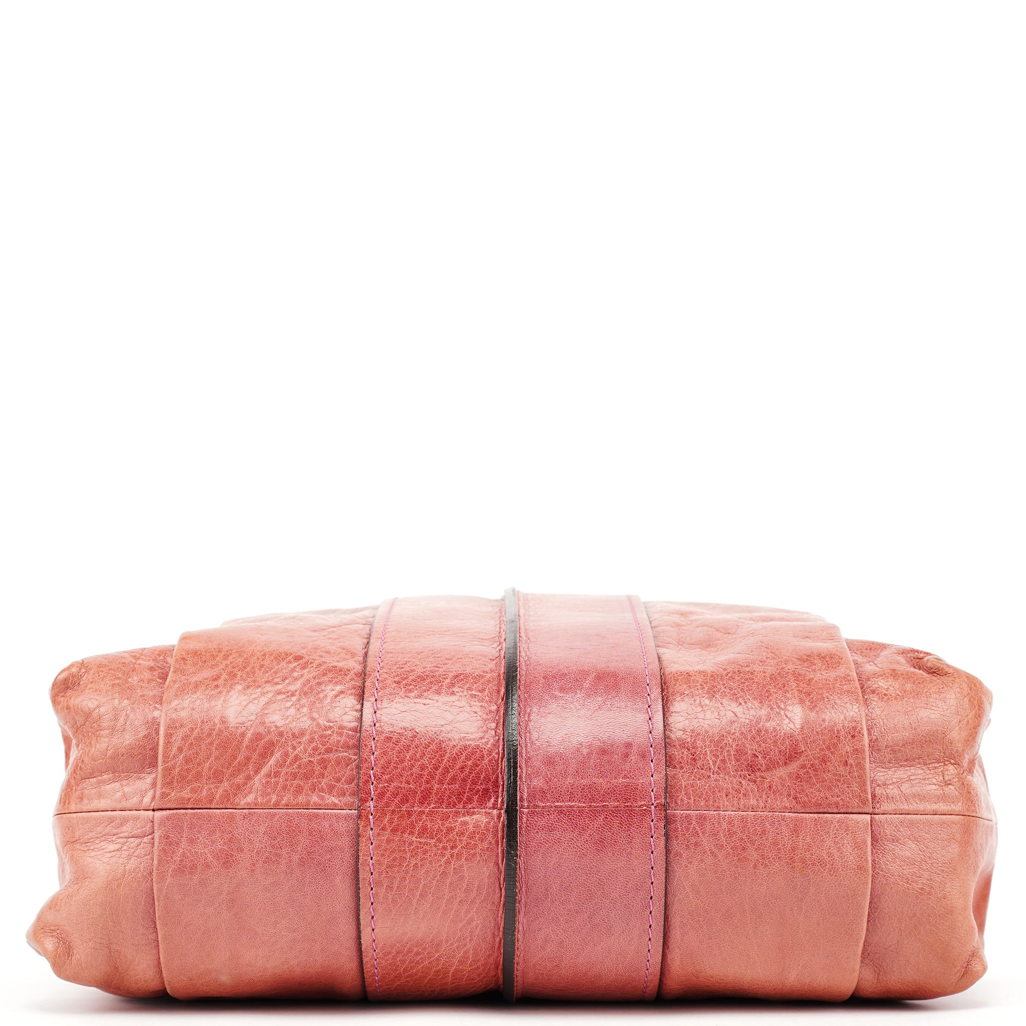 Pink Leather Héloise Hobo Shoulder Bag