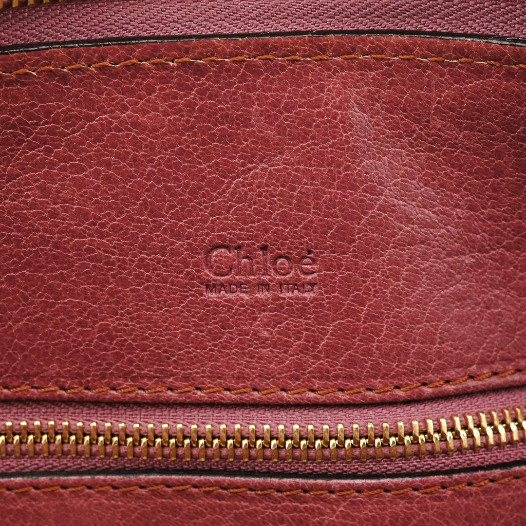Pink Leather Heloise Tote Bag