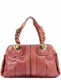 Pink Leather Heloise Tote Bag